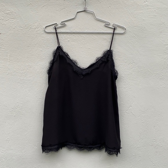 Zara Tops - Zara black cami with lace